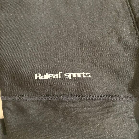 Baleaf Black Fleece Lined Quarter Zip Pullover with Pink Zippers Size S - Picture 8 of 8